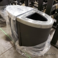 Busch System Chrome Top Business Garbage Can